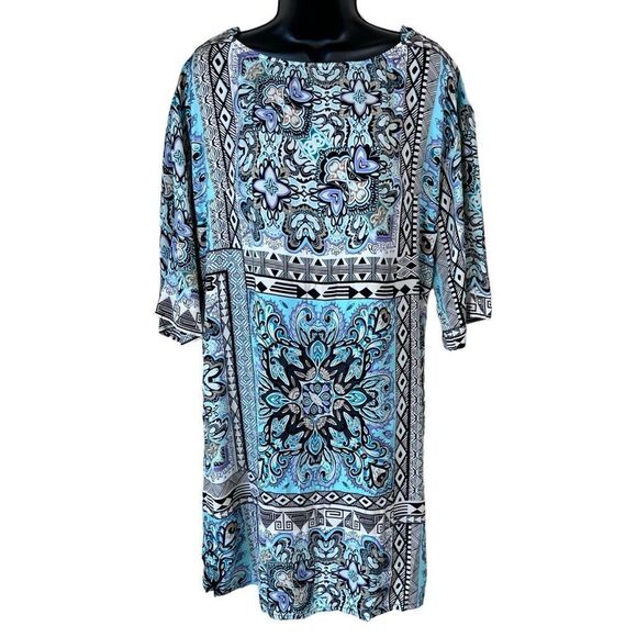Laundry by Shelli Segal Paisley Print Shift Dress - Picture 1 of 10
